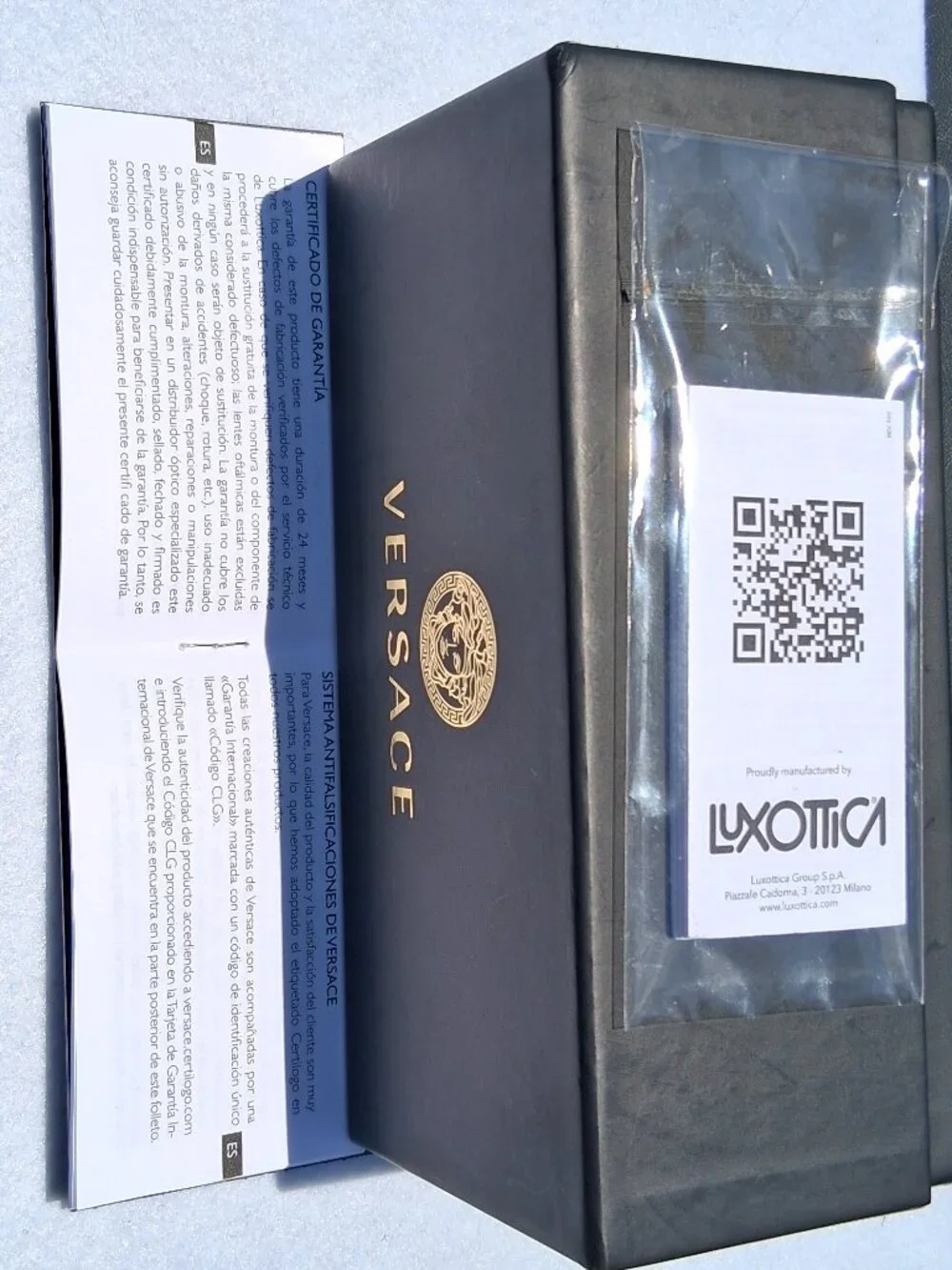 Versace Eyewear Box Set w/ Authenticity Card & Warranty (VE4275) - No Pouch